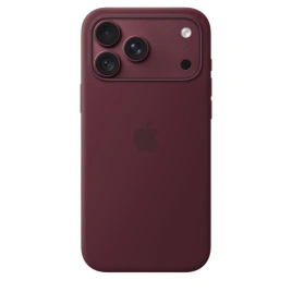 Чехол Apple Silicone Case with MagSafe для iPhone 18 Pro Burgundy (MK8U4)