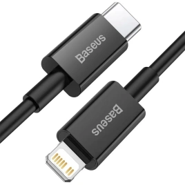 Кабель Baseus USB-C/Lightning 20W 1m CATLYS-A01 Black