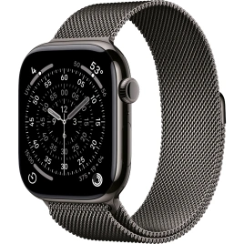 Смарт-часы Apple Watch Series 11 46mm Slate Titanium Case with Slate Milanese Loop S/M