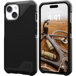 Чехол UAG Metropolis LT with MagSafe для iPhone 15 Kevlar Black (114315113940)