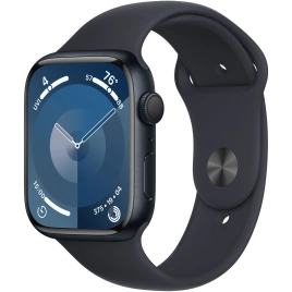 Смарт-часы Apple Watch Series 9 45mm Midnight Aluminum Case with Midnight Sport Band M/L (MR9A3)