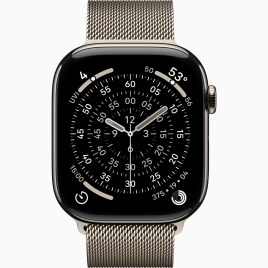 Смарт-часы Apple Watch Series 11 46mm Natural Titanium Case with Natural Milanese Loop S/M