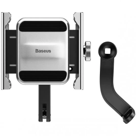 Держатель на руль Baseus Knight Motorcycle Holder CRJBZ-0S Silver/Black