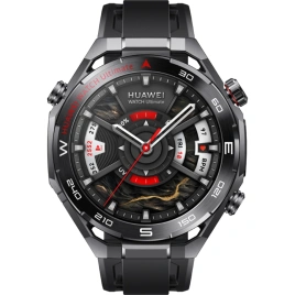 Смарт-часы Huawei Watch Ultimate 2 48mm Black/Black Elast (55020GBK)