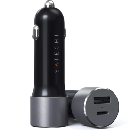 Автомобильное зарядное устройство Satechi 72W USB-C/USB-A ST-TCPDCCM Space Gray