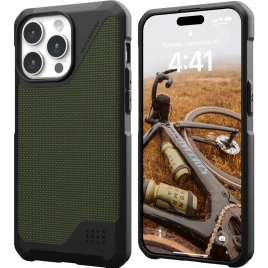 Чехол UAG с поддержкой MagSafe Metropolis LT для iPhone 15 Pro Max Kevlar Olive (114297113972)