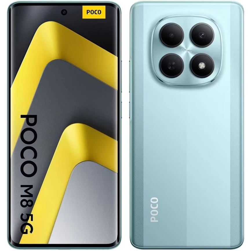 Смартфон Xiaomi Poco M8 5G 8/256Gb Green Global Version фото 1