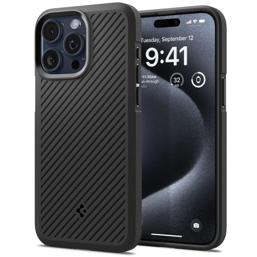 Чехол Spigen Core Armor для iPhone 15 Pro (ACS06466) Matte Black фото 1