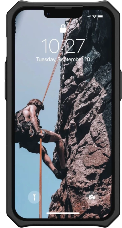 Чехол UAG Monarch для iPhone 13 (113171114242) Carbon Fiber фото 6