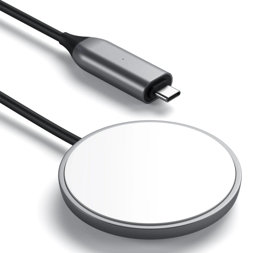 Беспроводное зарядное устройство Satechi 7.5W ST-UCQIMCM Space Grey фото 3