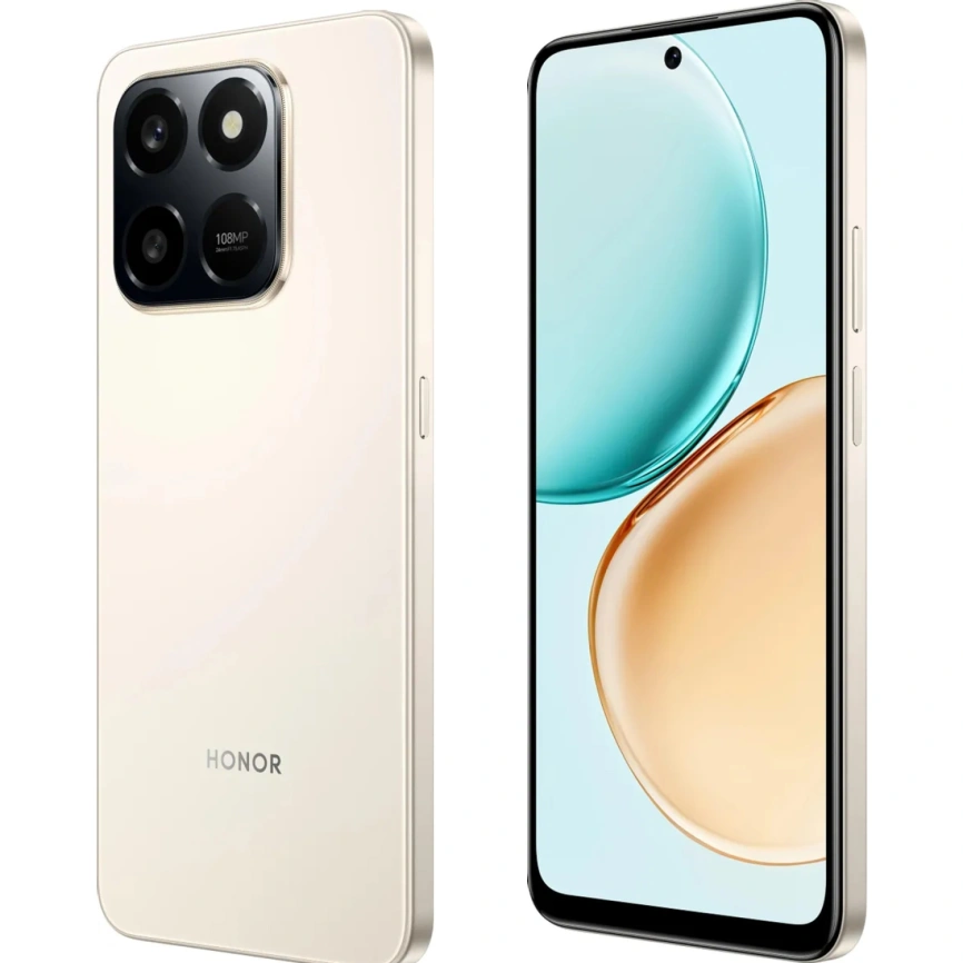 Смартфон Honor X7d 8/128Gb Desert Gold фото 5