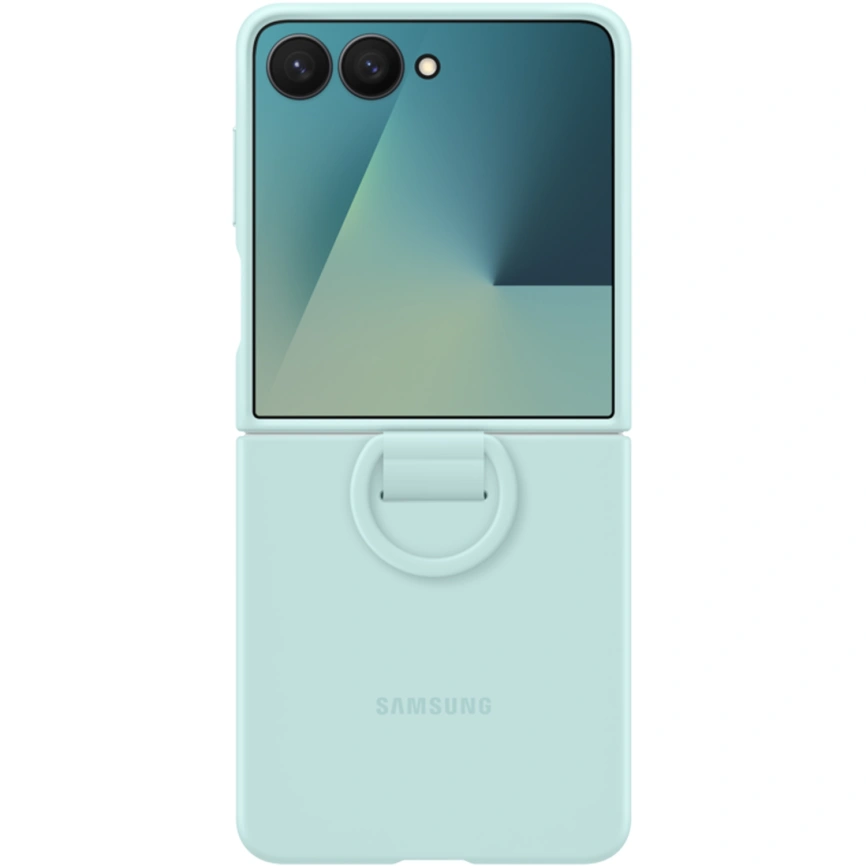 Чехол Samsung Silicone Ring Case для Galaxy Z Flip7 Mint фото 3