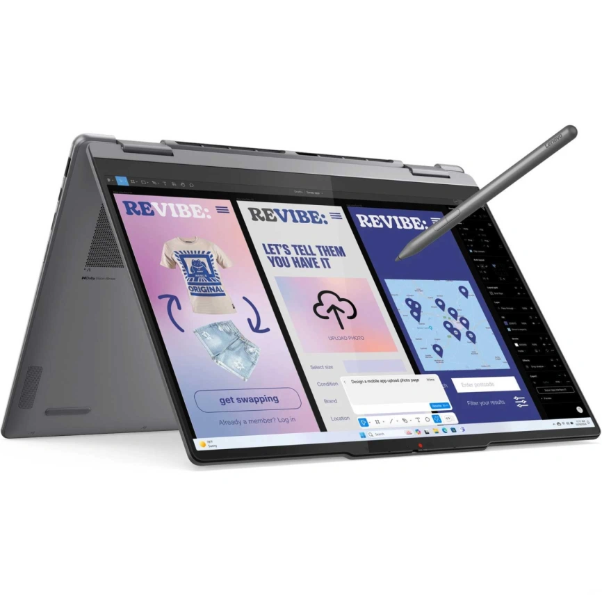 Ноутбук Lenovo Yoga 7 16ILL10 16 OLED/ i7-256V Ultra/16GB/1TB SSD (83JT0028RK) Luna Grey фото 4