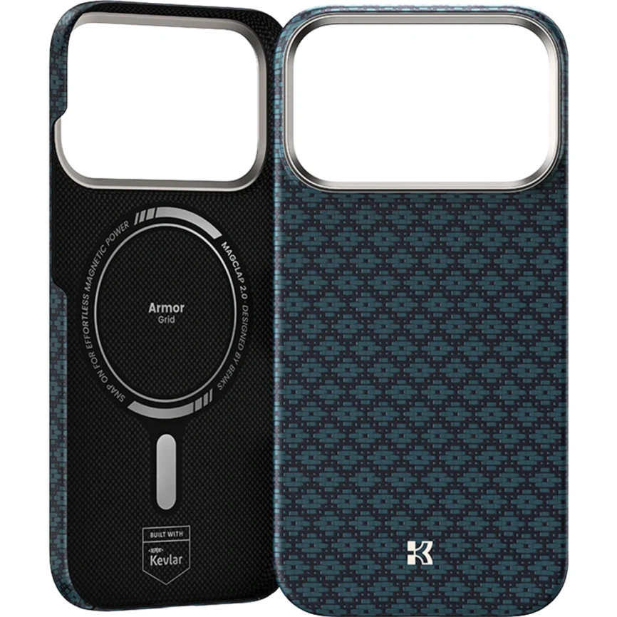Чехол Benks ArmorGrid ArmorAir Case built with Kevlar для iPhone 17 Pro Max Azure Blue фото 1
