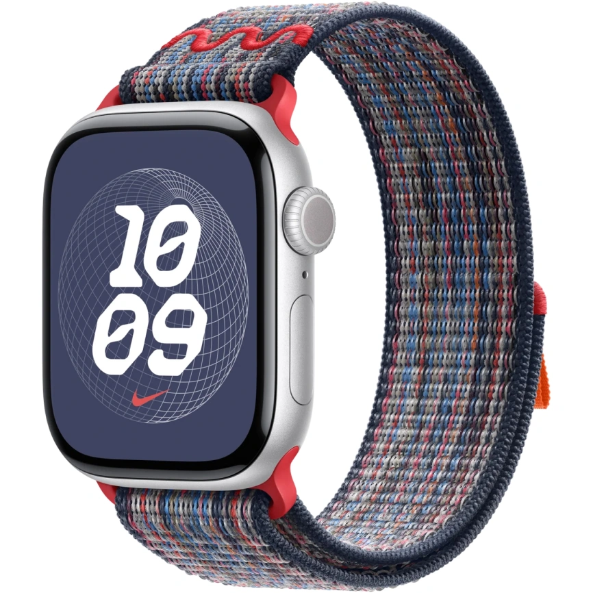 Ремешок Apple Watch 40mm Blue/Red Nike Sport Loop (MC1J4) фото 3