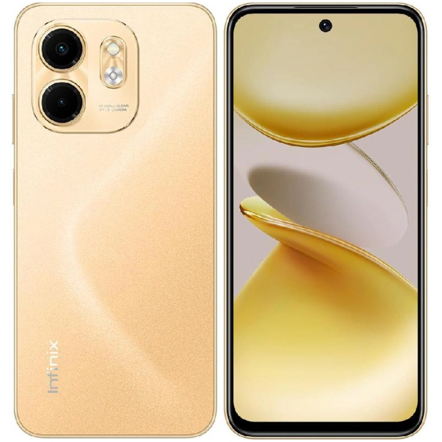 Смартфон Infinix Smart 9 3/64Gb Sandstone Gold фото 7