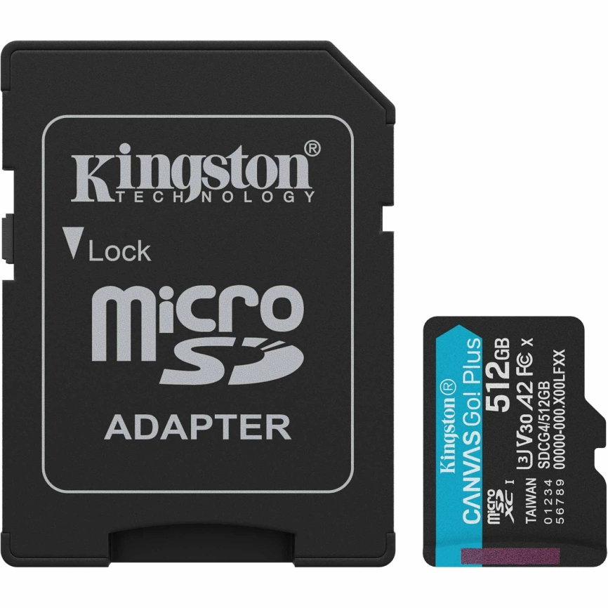 Карта памяти Kingston Canvas Go Plus 512GB MicroSDXC (SDCG4/512GB) фото 1