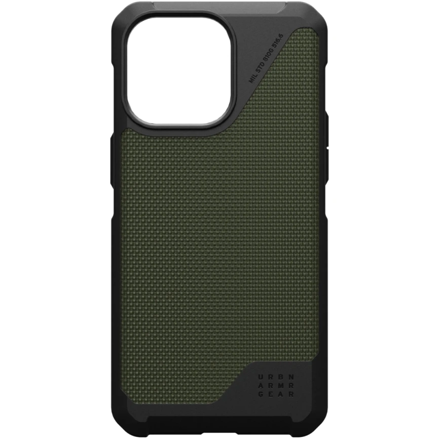 Чехол UAG с поддержкой MagSafe Metropolis LT для iPhone 15 Pro Max Kevlar Olive (114297113972) фото 1