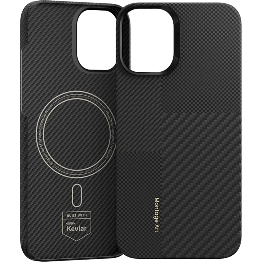Чехол Benks Montage ArmorAir Case built with Kevlar для iPhone 16 Plus Black фото 1