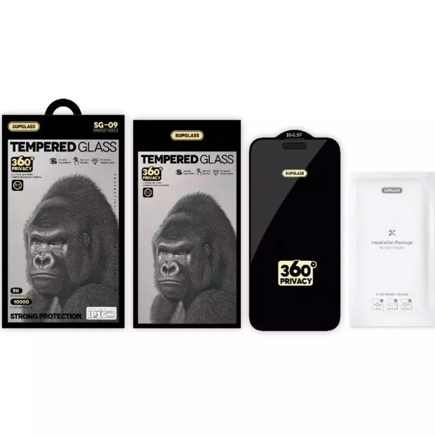 Защитное стекло Supglass (9H) Privacy Glass для iPhone 17 Pro фото 3
