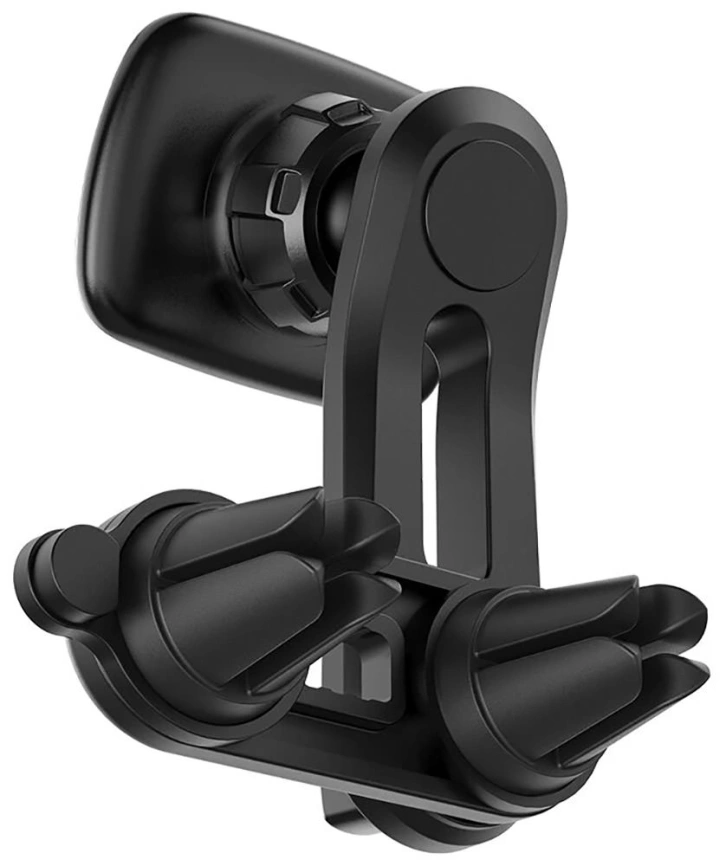 Автомобильный держатель Hoco CA68 Sagittarius series double air Outlet magnetic holder магнитный универсальный в решетку Black фото 4