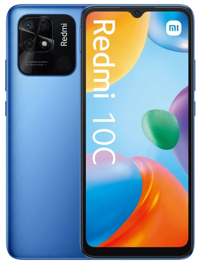 Смартфон XiaoMi Redmi 10C 4/128Gb Blue Global Version фото 1