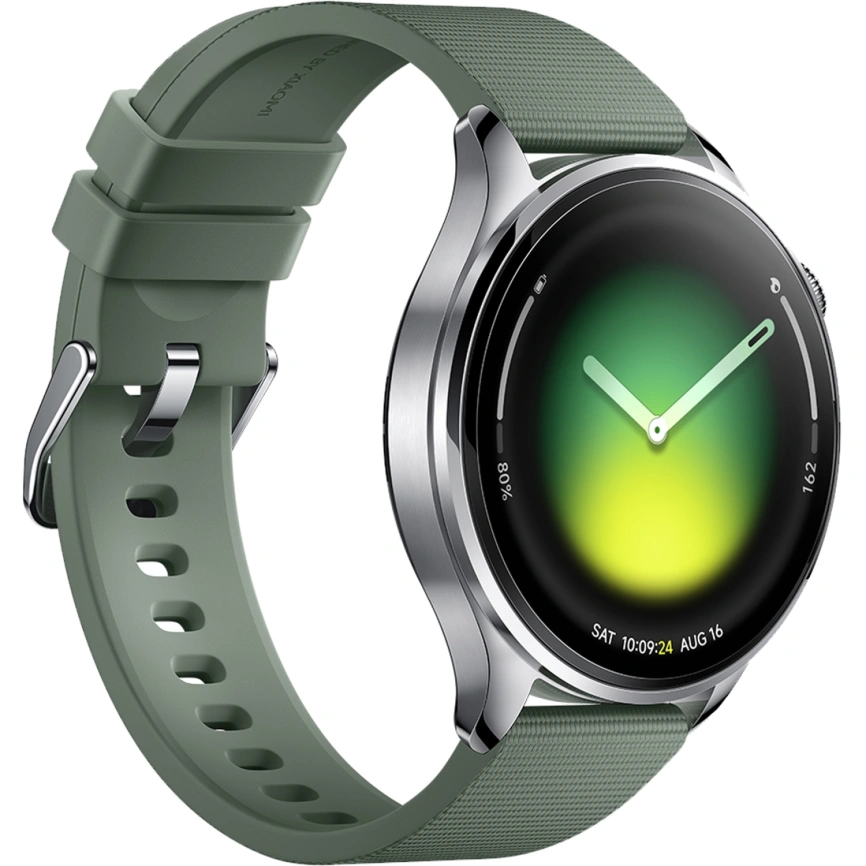 Смарт-часы Xiaomi Watch 5 Fluororubber Juniper Green фото 3