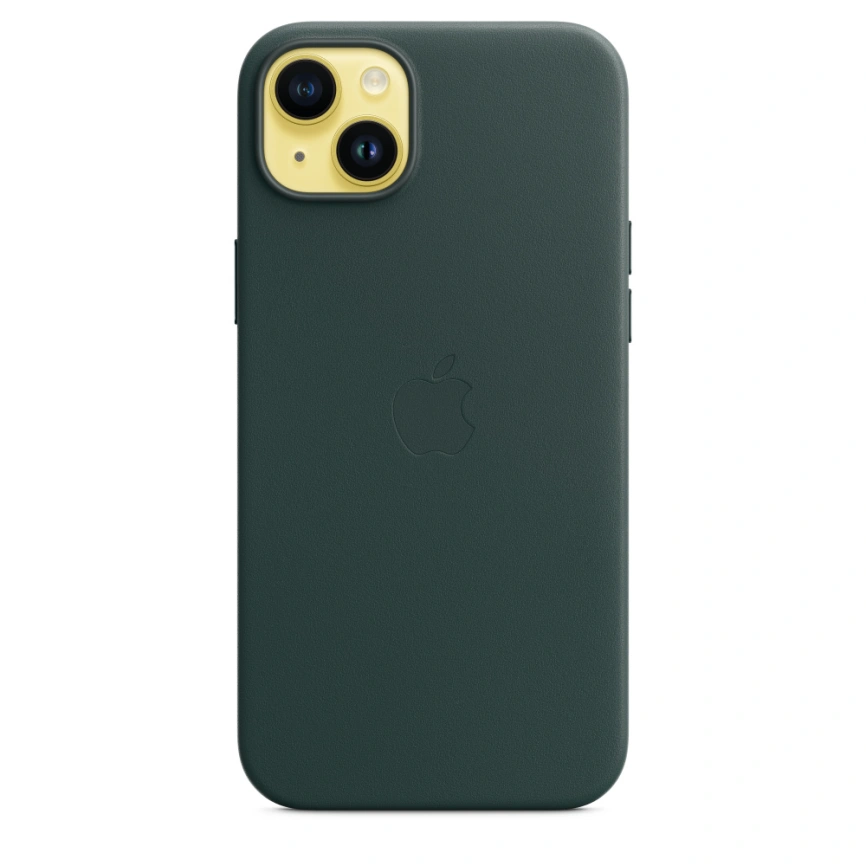 Кожаный чехол Apple MagSafe для iPhone 14 Forest Green фото 2