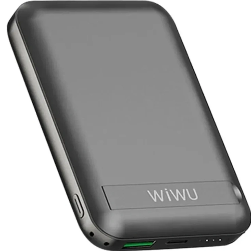 Внешний аккумулятор WiWU Snap Cube Magsafe Wireless Charge SC 10000 mAh Black фото 4