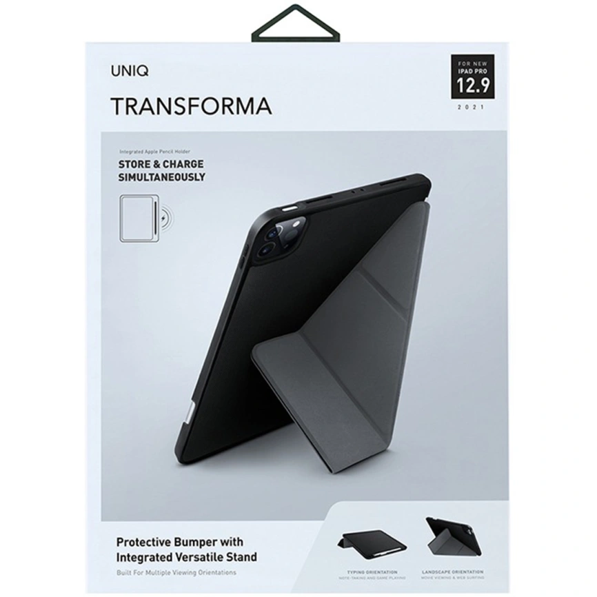 Чехол Uniq Transforma для iPad Pro 12.9 (2022/21) Black фото 3
