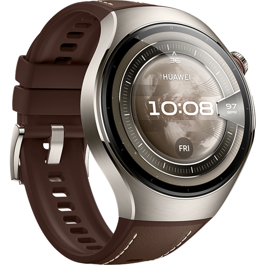 Смарт-часы Huawei Watch 5 46mm Dark Brown Composite (55020EVM) фото 3