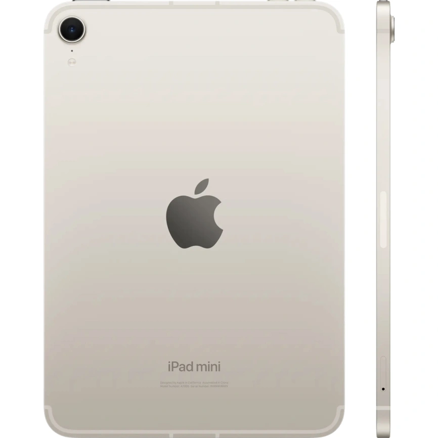 Планшет Apple iPad Mini (2024) Wi-Fi + Cellular 256gb Starlight фото 2
