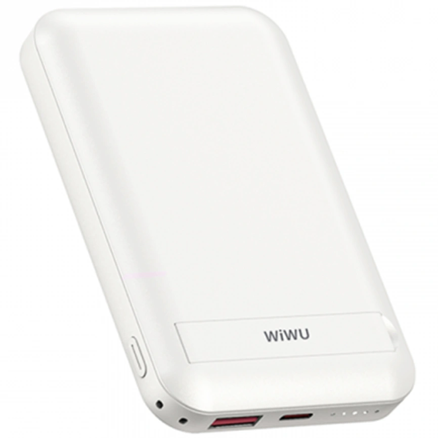 Внешний аккумулятор WiWU Snap Cube Magsafe Wireless Charge SC 10000 mAh White фото 2