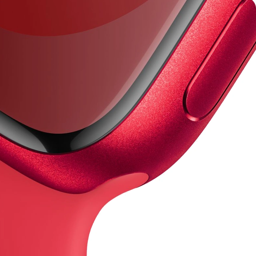 Смарт-часы Apple Watch Series 9 41mm (PRODUCT) RED Aluminum Case with Red Sport Band S/M (MRXG3) фото 3