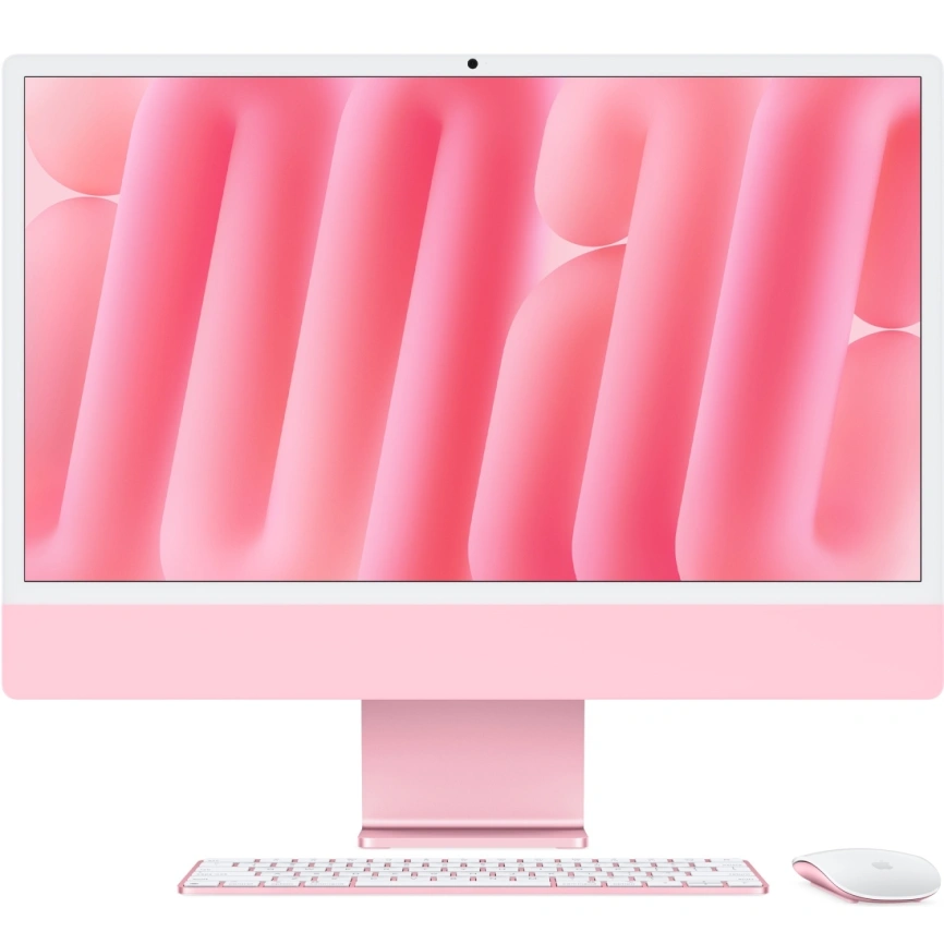 Моноблок Apple iMac (2024) 24 Retina 4.5K M4 8C CPU, 8C GPU/16GB/256Gb (MWUG3) Pink фото 1