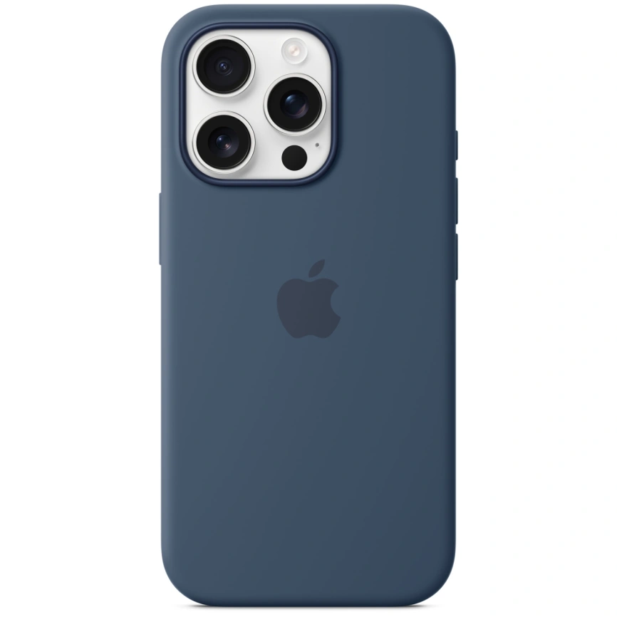 Чехол Apple Silicone Case with MagSafe для iPhone 16 Pro Denim фото 3