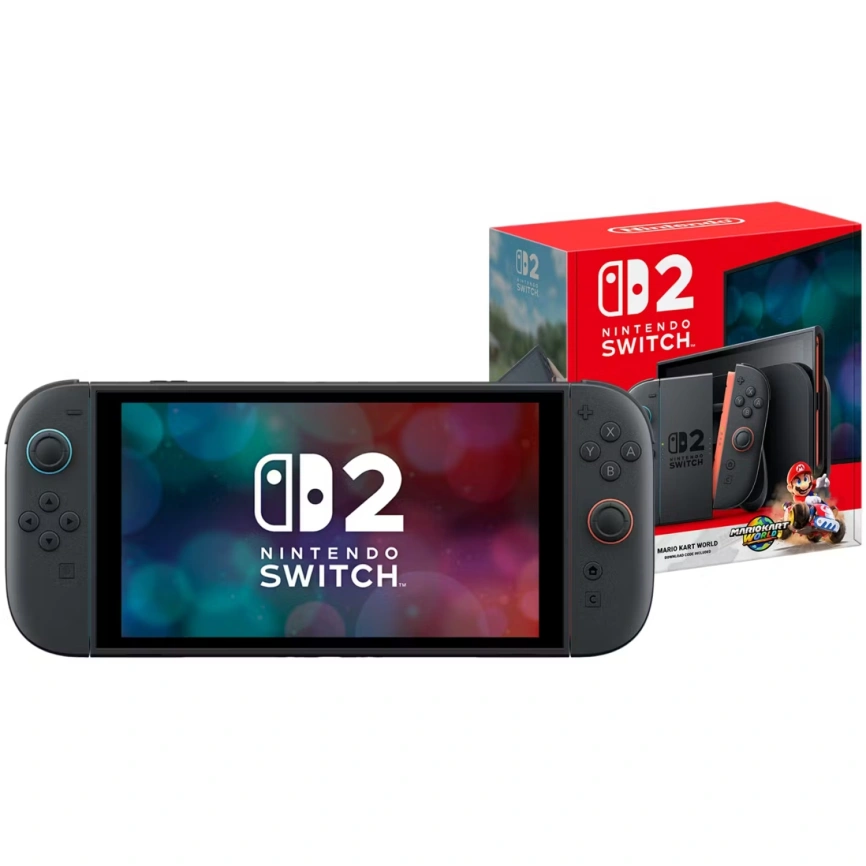 Игровая приставка Nintendo Switch 2 256GB Black + Mario Kart World Bundle фото 1