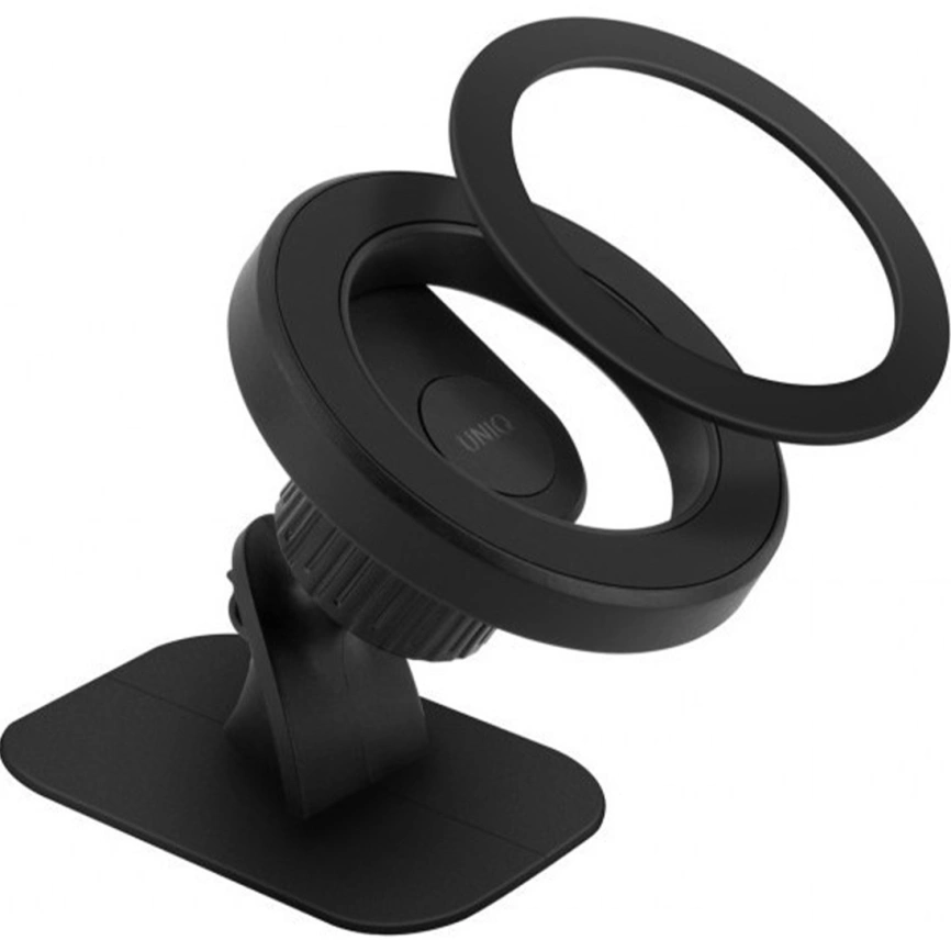 Автомобильный держатель Uniq Trelix Magnetic Dashboard Car mount Black фото 2