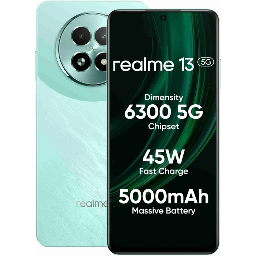 Смартфон Realme 13 5G 12/256Gb Speed Green фото 7