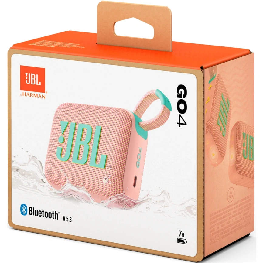 Портативная колонка JBL GO 4 Pink фото 9