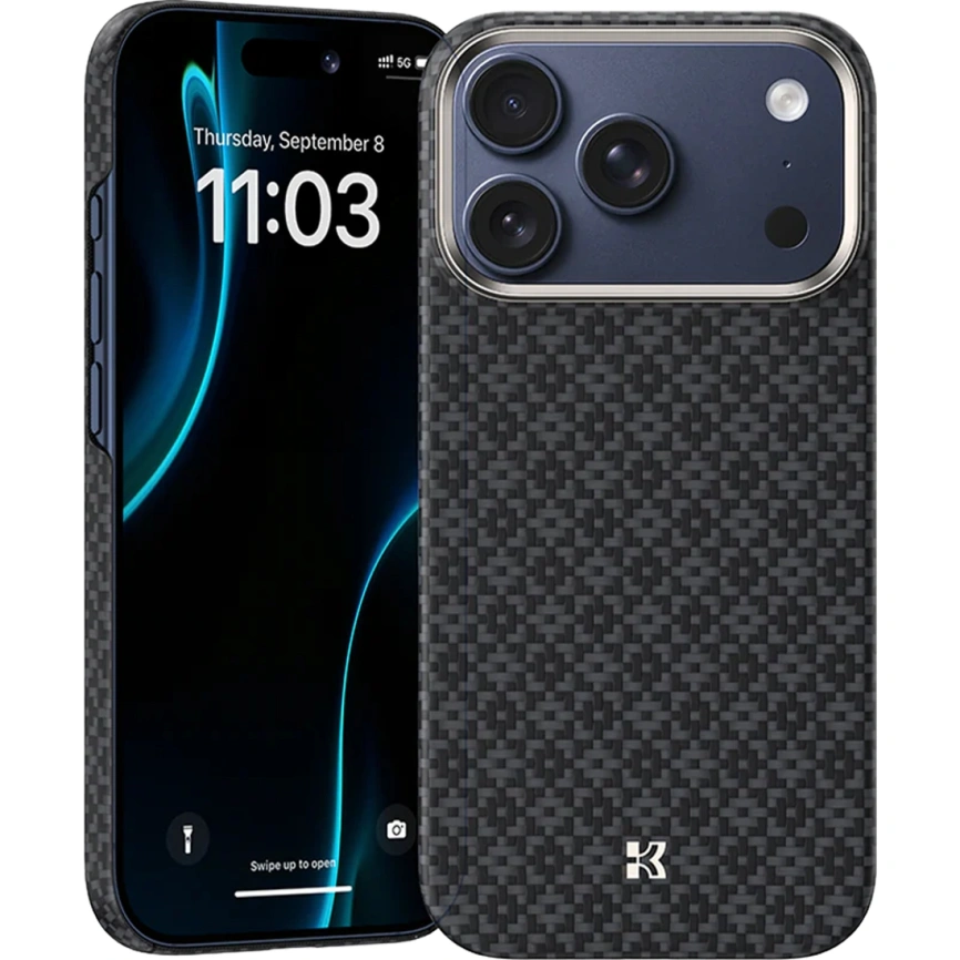 Чехол Benks ArmorGrid ArmorAir Case built with Kevlar для iPhone 17 Pro Obsidian Black фото 2