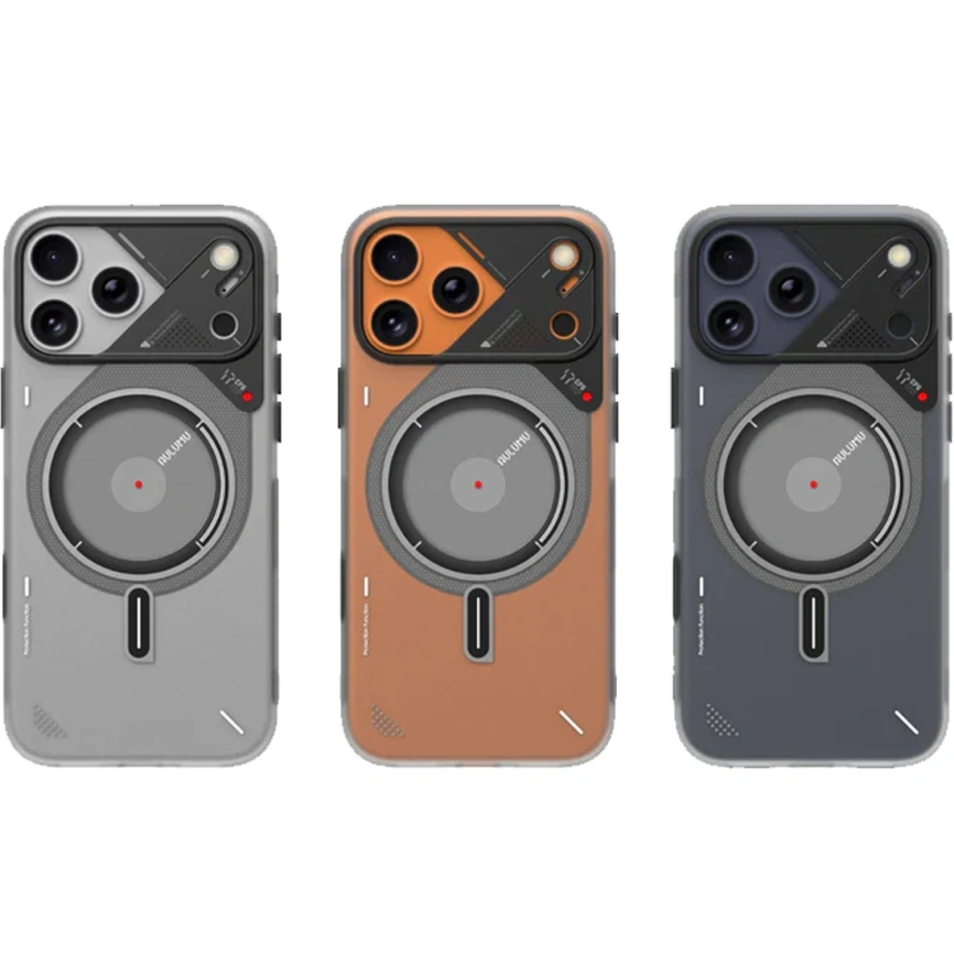 Чехол Aulumu A17 Frosted Case with MagSafe для iPhone 17 Pro Max Translucent Gray фото 2