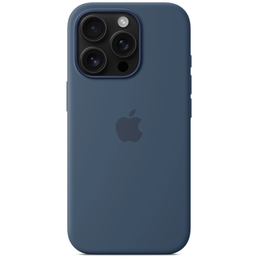 Чехол Apple Silicone Case with MagSafe для iPhone 16 Pro Denim фото 1