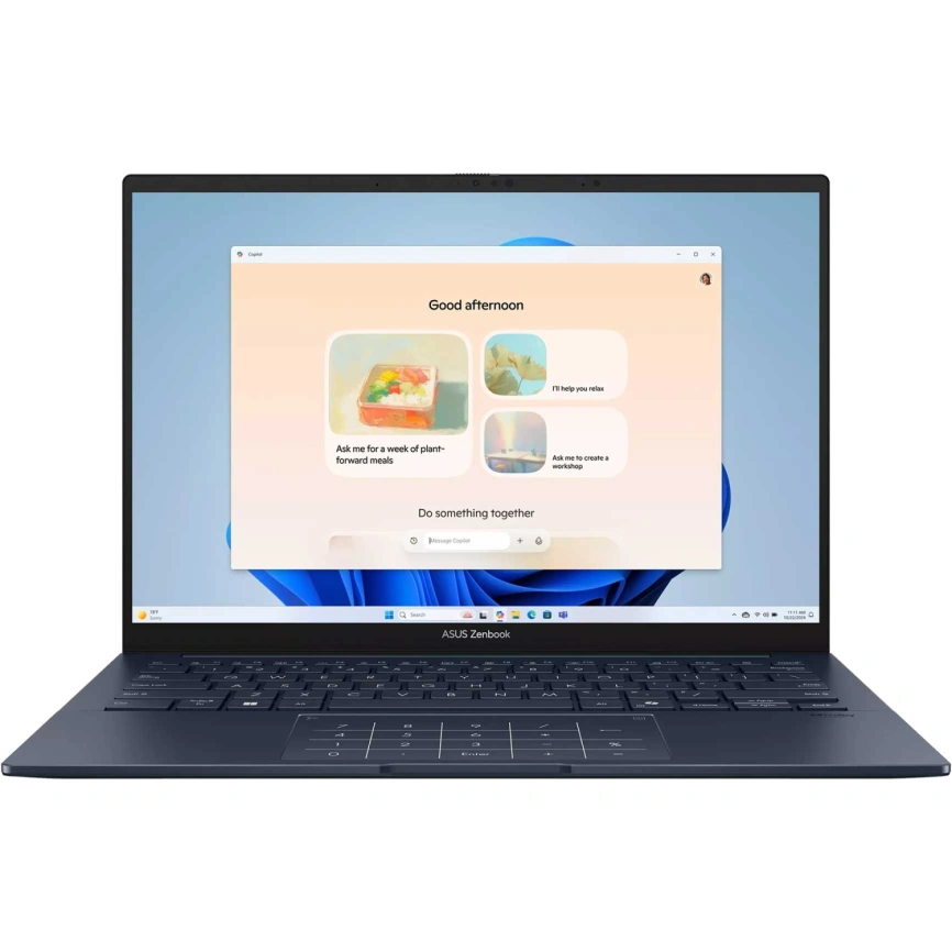 Ноутбук ASUS Zenbook 14 UX3405CA-ST786X 14 OLED/ i9-285H Ultra/32GB/1TB SSD (90NB14W1-M022P0) Ponder Blue фото 2