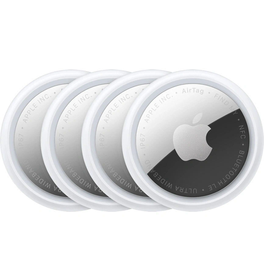 Трекер Apple AirTag Gen 2 белый/серебристый 4 шт (MFEA4) фото 1