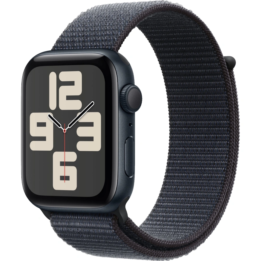 Смарт-часы Apple Watch SE (2024) 44mm Midnight Aluminium Case with Ink Sport Loop (MXEP3) фото 1