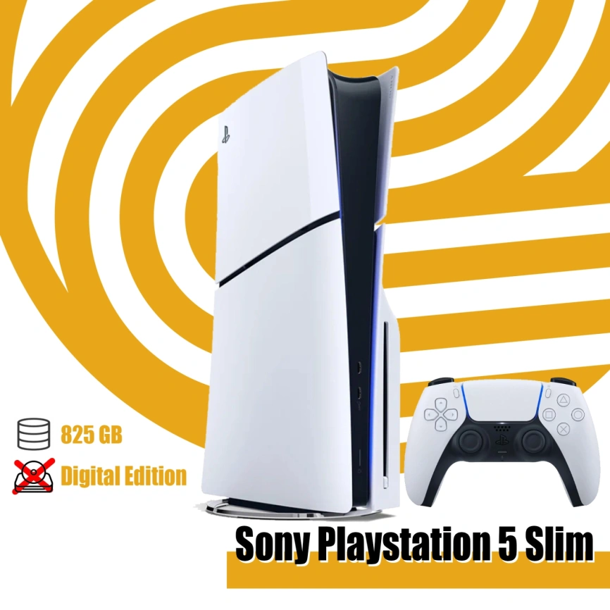 Игровая приставка Sony PlayStation 5 Slim Digital edition 825GB White фото 1