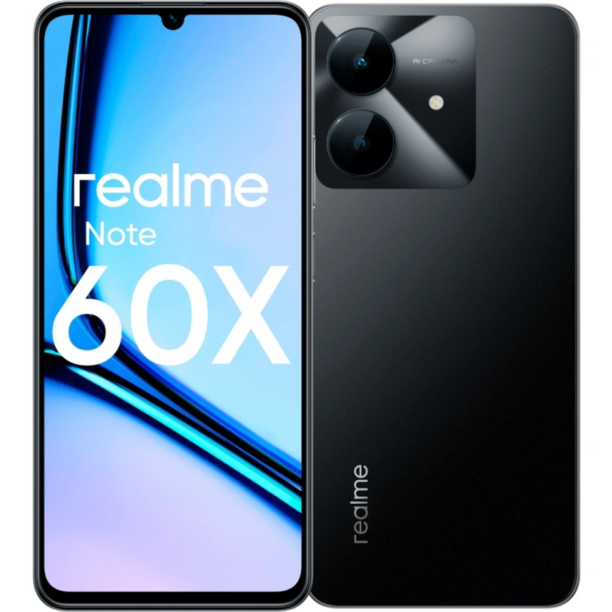 Смартфон Realme Note 60x 4/128Gb Marble Black фото 7