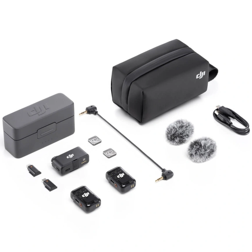 Беспроводная система DJI Mic 2 (2 TX + 1 RX + Charging Case) фото 6