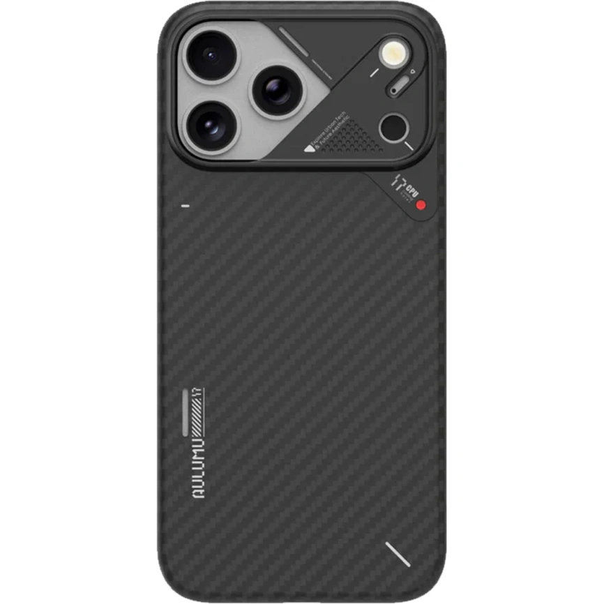 Чехол Aulumu A17 Aramid Fiber Case with MagSafe для iPhone 17 Pro Max Black фото 3